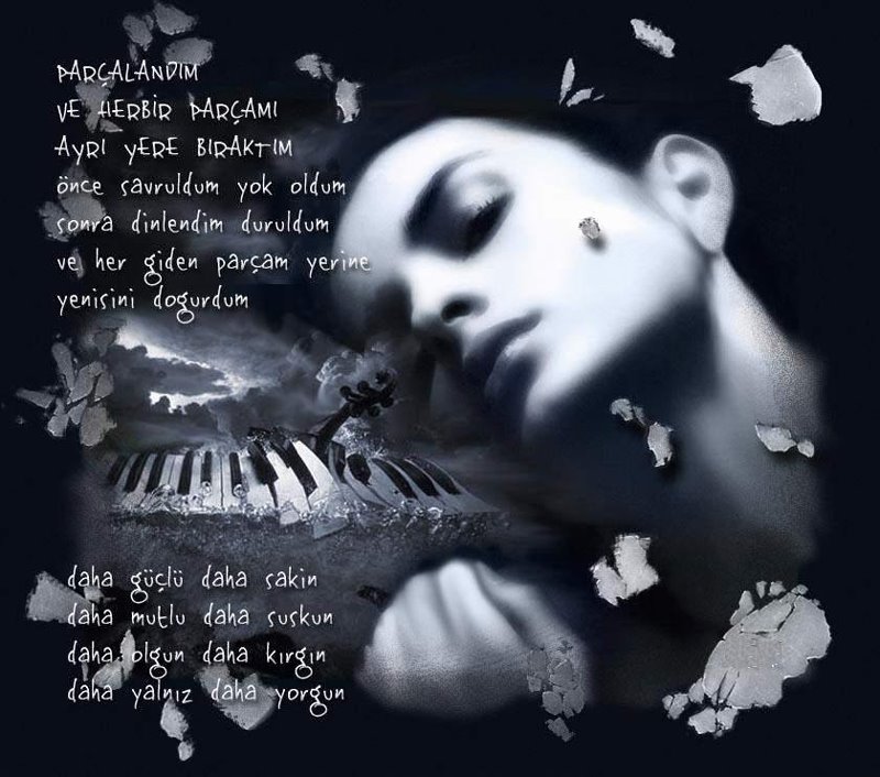 Parçalandım Ve Her Bir Parçamı Ayrı Yerde Bıraktım Parçalandım Ve Her Bir Parçamı Ayrı Yerde Bıraktım