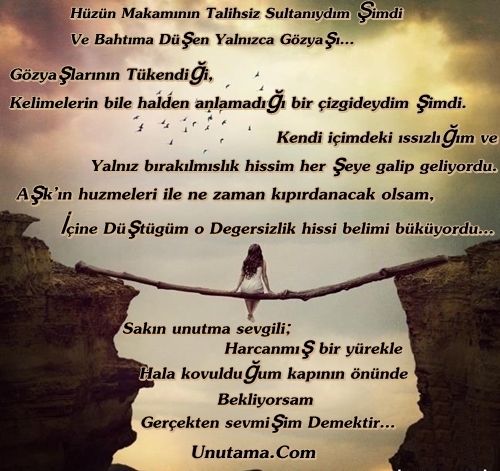 Hüzün Makamının Talihsiz Sultanıydım Şimdi Ve Bahtıma Düşen Yalnızca Gözyaşıydı