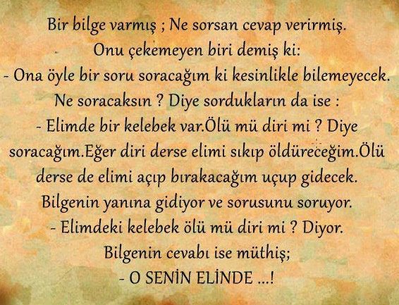 O Senin Elinde O Senin Elinde